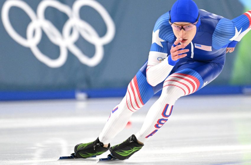  U.S. speedskater nabs silver for third Olympic medal : NPR