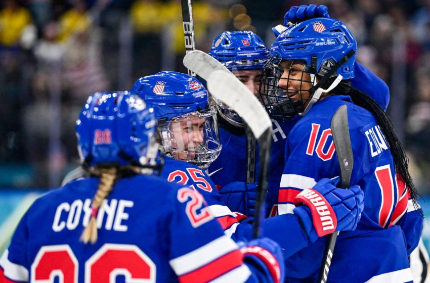  U.S. women’s hockey team cruises past Sweden to advance to gold medal game
