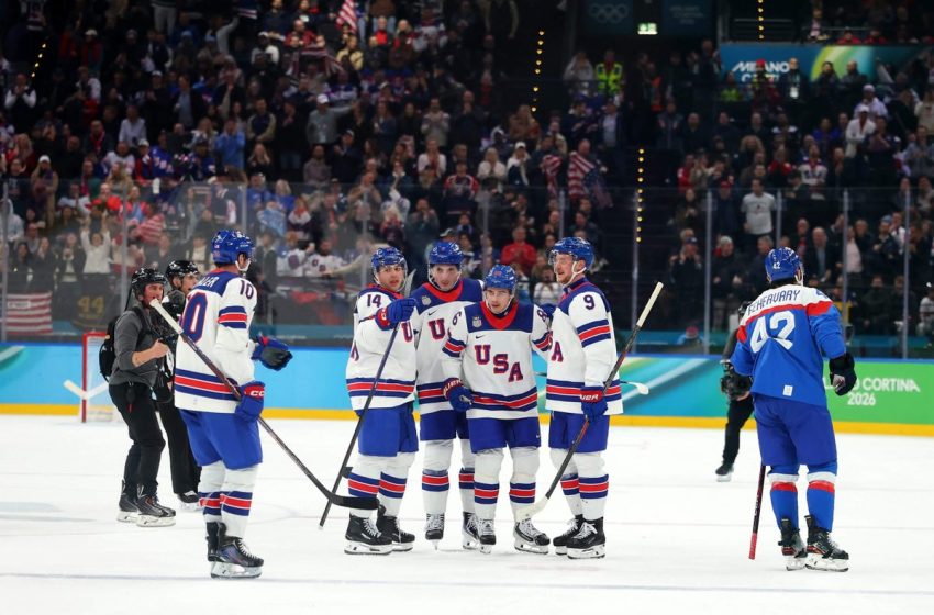  USA to face Canada for Olympic gold after overpowering Slovakia in men’s hockey