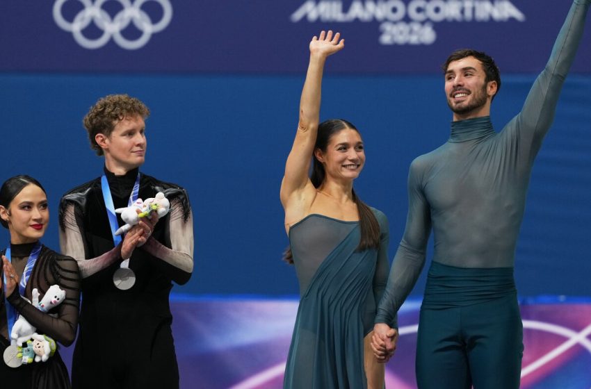  USA’s Chock and Bates win Olympic ice dance silver : NPR