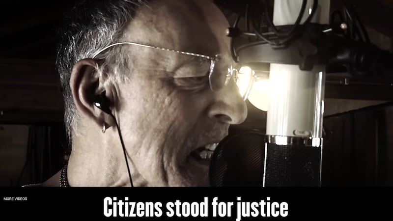 Bruce Springsteen singing "Streets of Minneapolis" on YouTube.