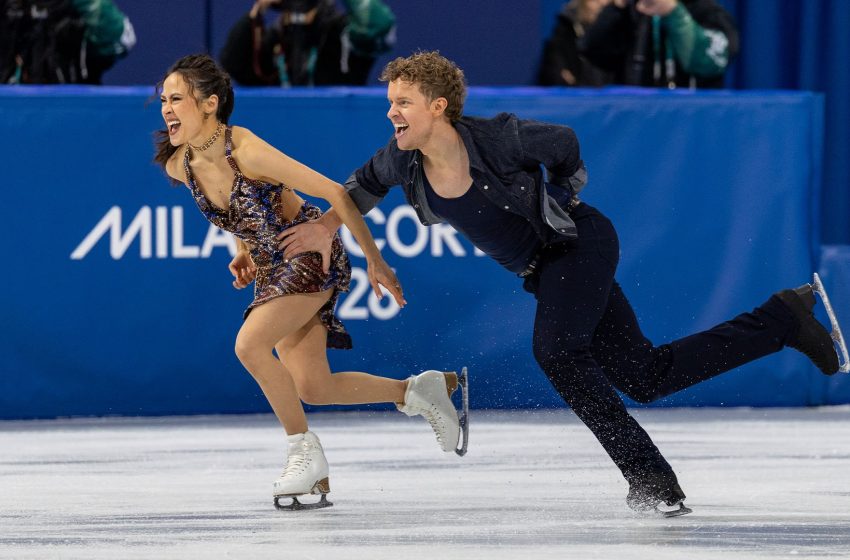  Veteran ice dancers Madison Chock and Evan Bates serve as support for first-time Olympians