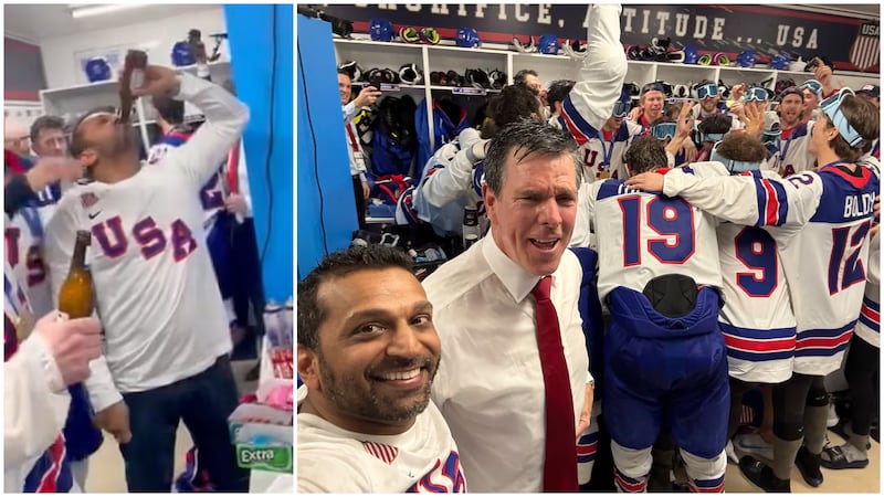 Kash Patel parties with Team USA