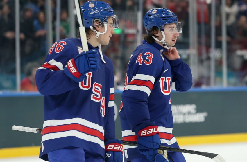  Women’s gold medal in hockey an inspiration to Hughes, men’s team ahead of semis 