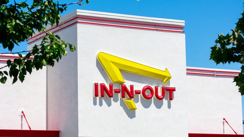 An In-N-Out store front sign