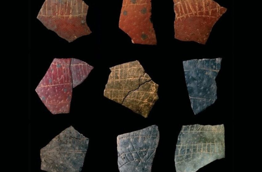  Humans Sketched Oddly Precise Geometric Patterns Onto Ostrich Eggs 60,000 Years Ago