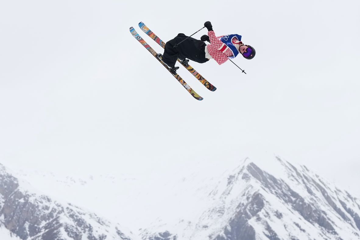 Norway's Birk Ruud competes in the slopestyle finals on February 10.