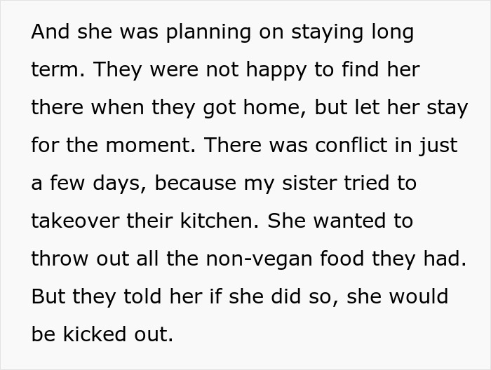 Text discussing a woman going berserk on her brother for meddling with her parenting after her kids called him for help.