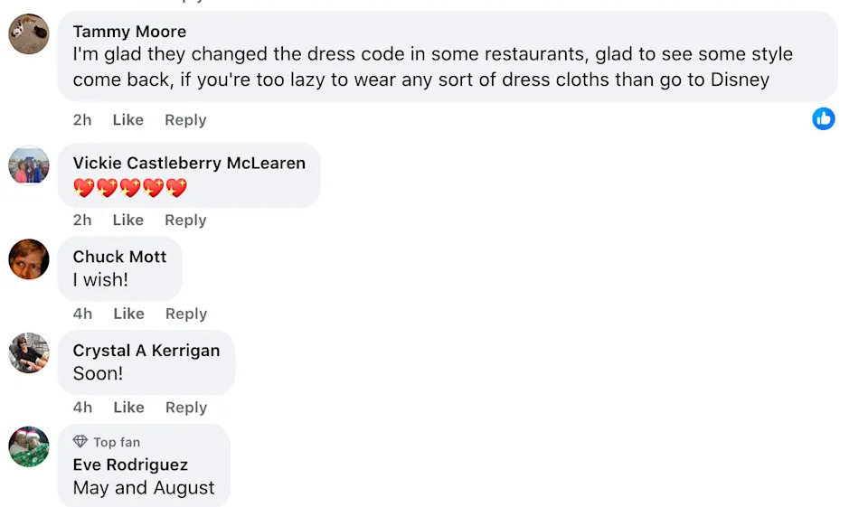 a facebook comment excited about NCL changes...and disney