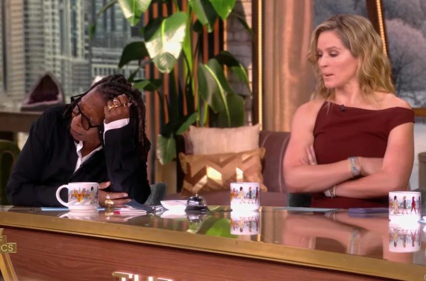 Whoopi Goldberg struggles to sit at “The View” table during painful discussion: ‘I’m out’