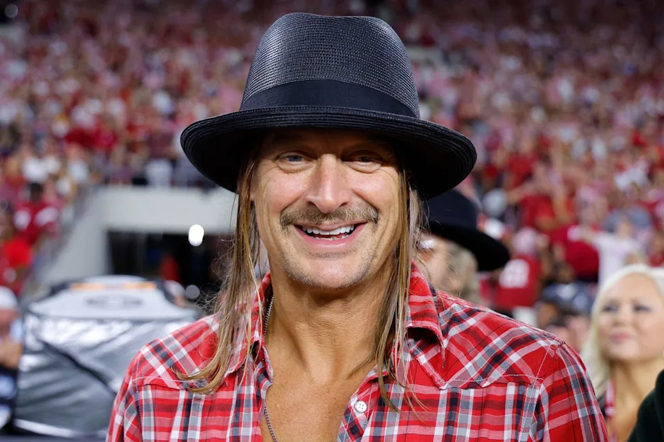 Kid Rock at Bryant-Denny Stadium in Tuscaloosa, Ala. in September 2024 Todd Kirkland/Getty