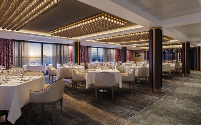 A rendering of The Haven Restaurant onboard a Norwegian cruise ship Norwegian Cruise Line
