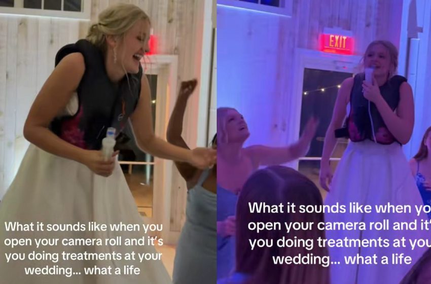  Bride Goes Viral on Wedding Night Dancing While Doing Vital Cystic Fibrosis Treatment (WATCH)
