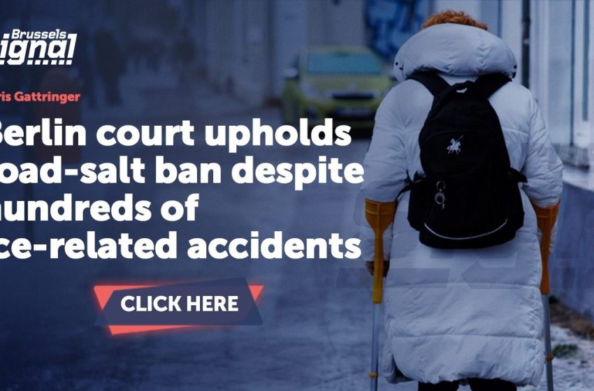  Berlin court upholds road-salt ban despite hundreds of ice-related accidents