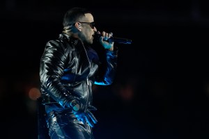 MADRID, SPAIN - NOVEMBER 16: Daddy Yankee performs during the National Football League (NFL) 2025 Madrid Game, match played between Miami Dolphins and Washington Commanders at Bernabeu stadium on November 16, 2025, in Madrid, Spain. (Photo By Oscar J. Barroso/Europa Press via Getty Images)