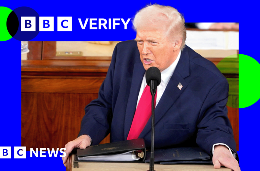  Fact-checking Trump's longest ever State of the Union – BBC