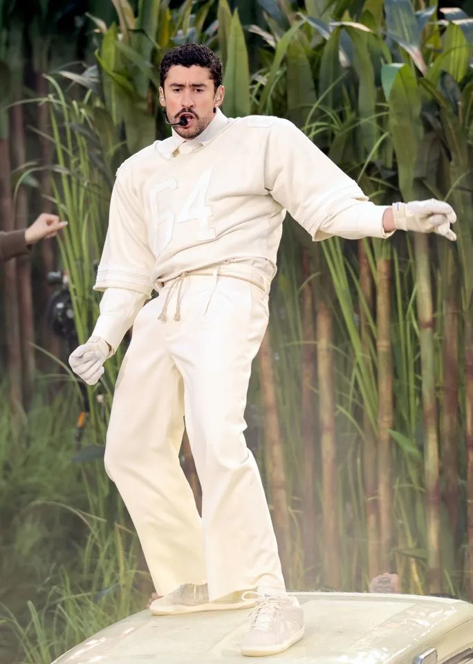 Bad Bunny performs at the Super Bowl Apple Music Halftime Show in Santa Clara, Calif. on Feb. 8, 2026 Getty Images