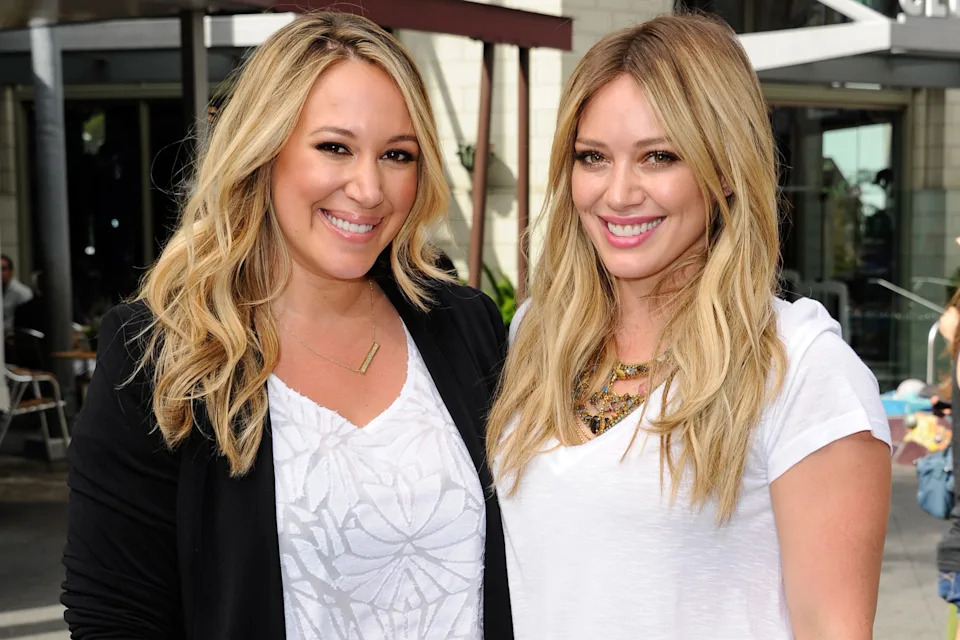 Haylie Duff and Hilary Duff.