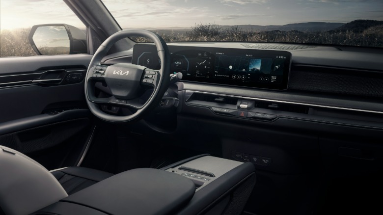 Interior of a Kia EV9