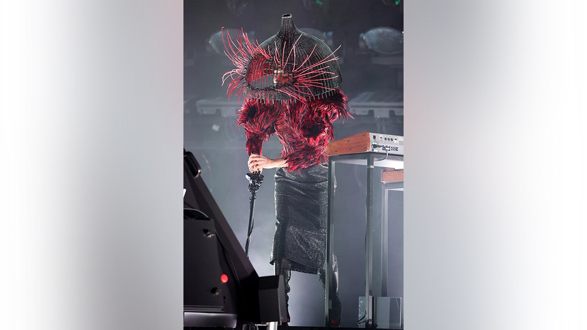 Lady Gaga on stage at the Grammys