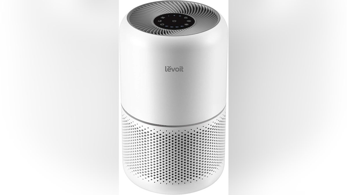 This purifier clears the air of dust and pet dander.