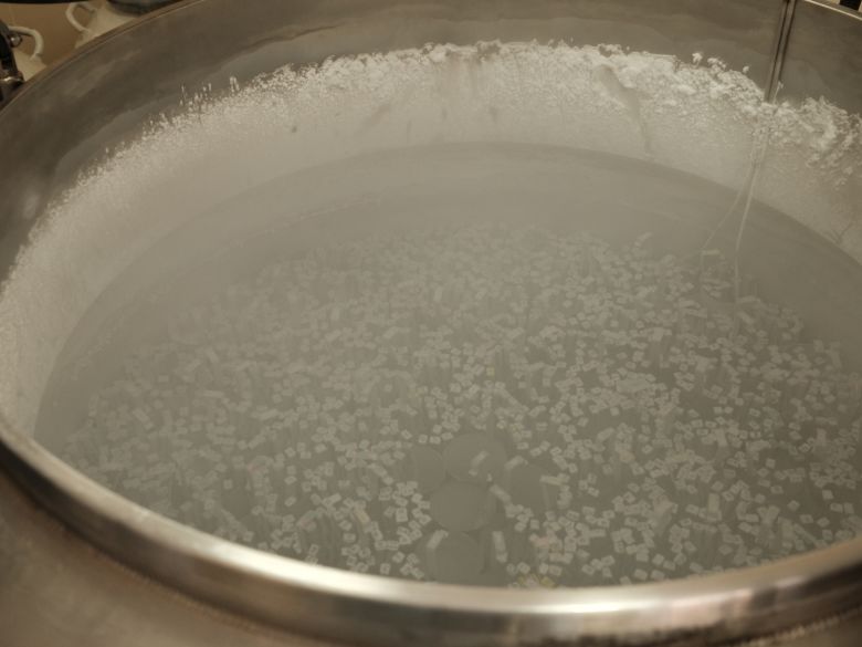 Thousands of frozen embryos are stored in a cryobank at the Nadiya clinic in Kyiv.