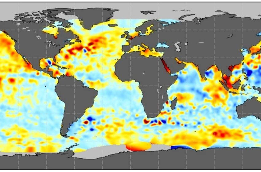  NASA has been detecting weekly changes in sea level for 33 years