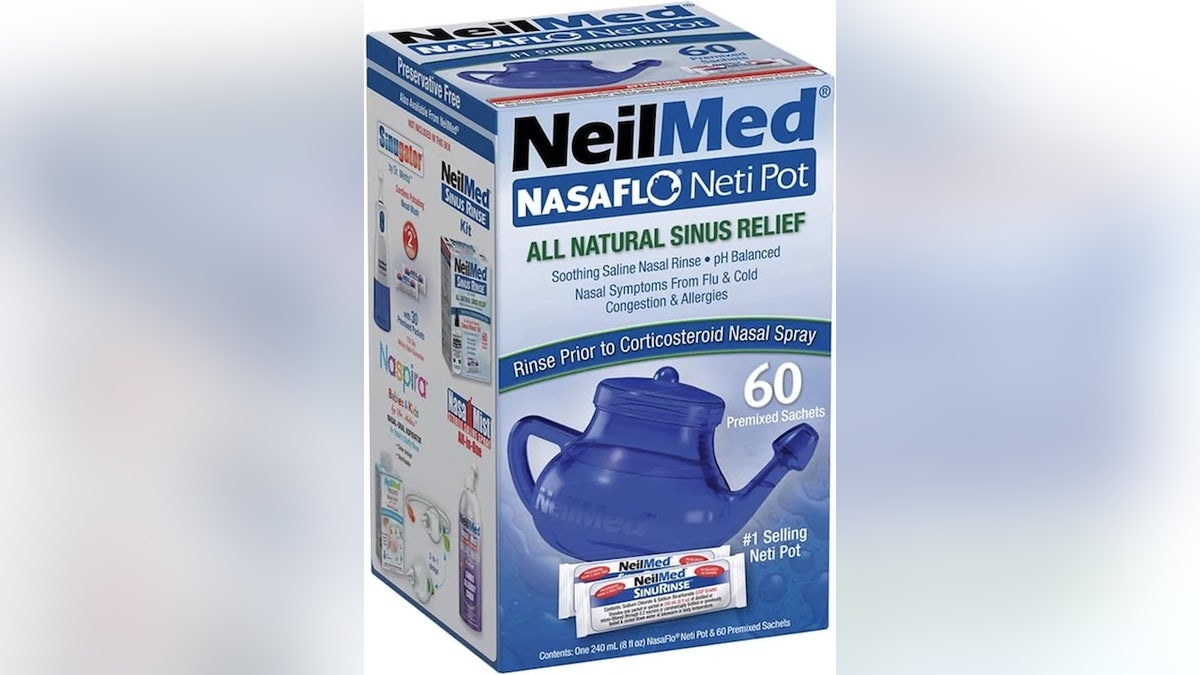 Flush your nasal passages of pollen with a Neti Pot.