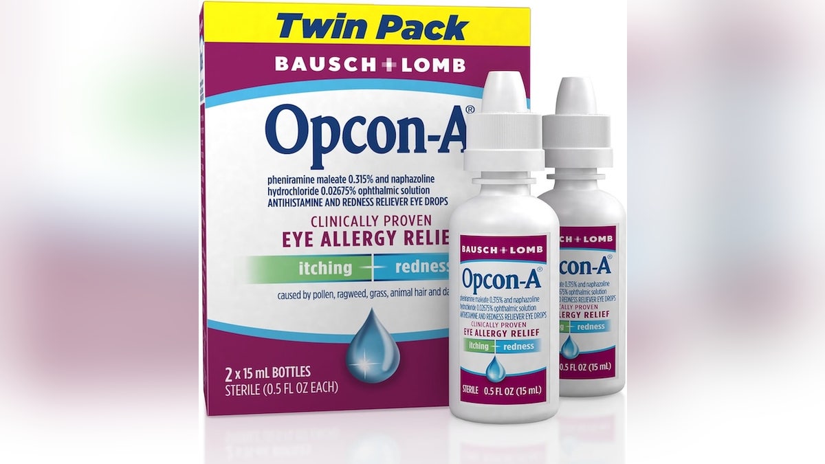 Treat itchy eyes with antihistamine drops.