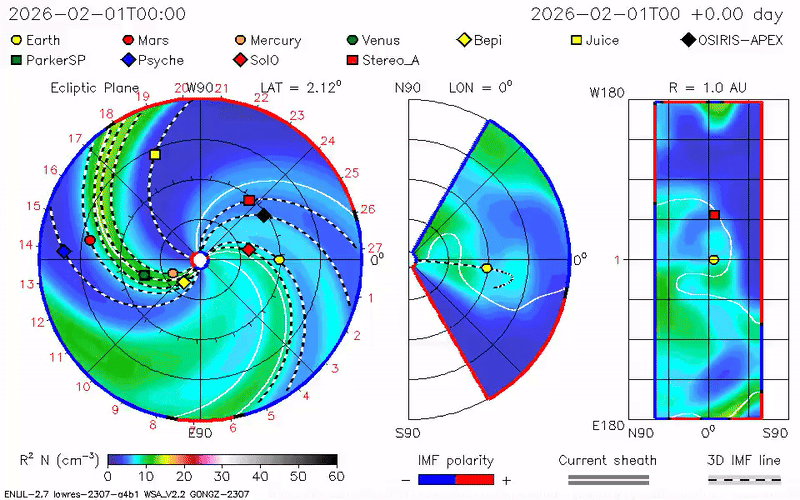 gif animation showing a slow cme released from the sun during x8 flare eruption.