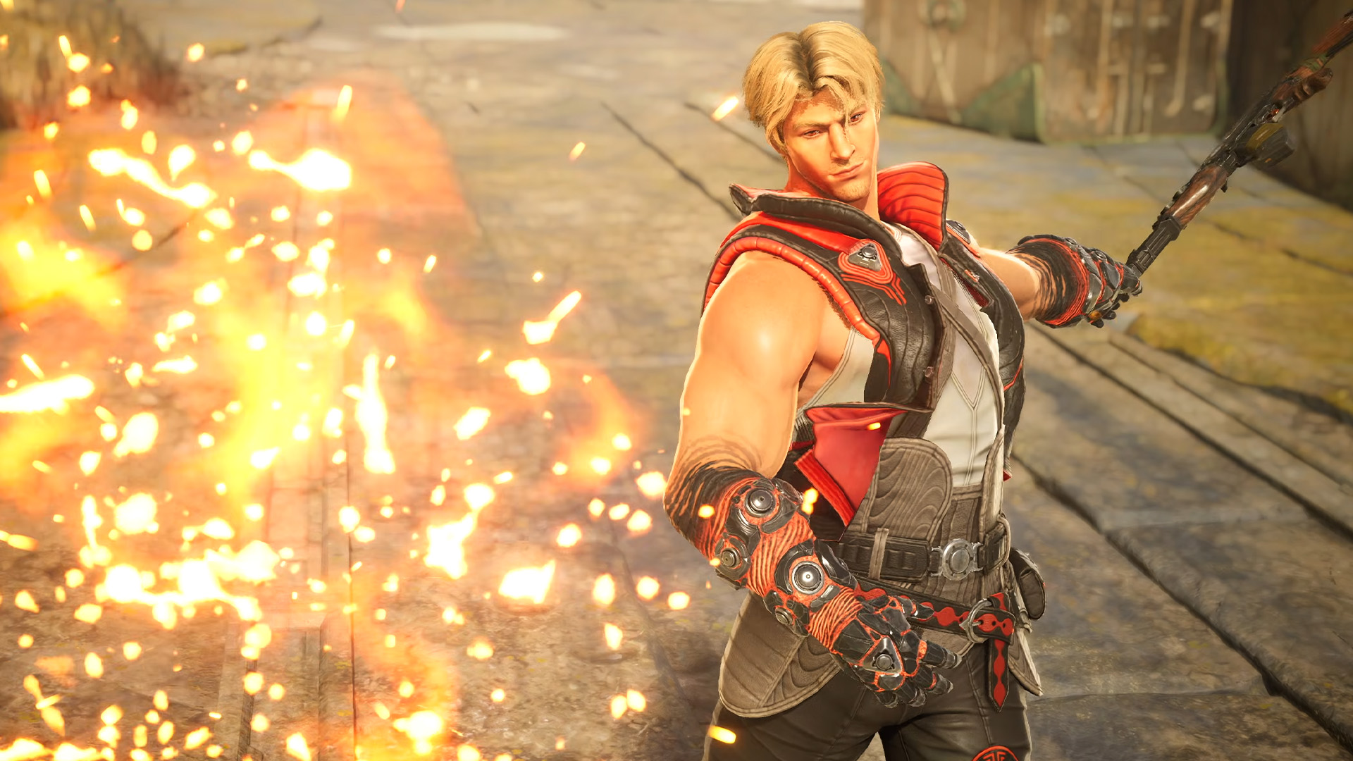 slade in highguard casting a fireball