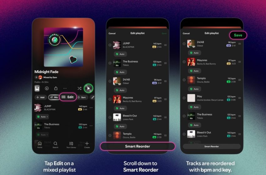  Spotify’s Smart Reorder treats your playlists like a DJ set