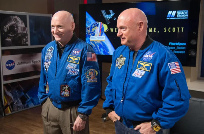  NASA conducted study where one identical twin was sent into space for a year to see how he’d change