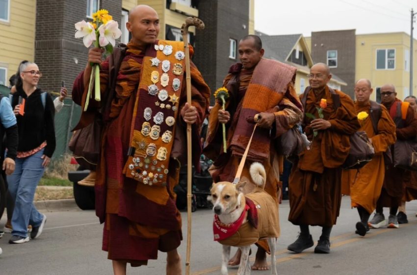  Walk for Peace Buddhist monks arrive in Fort Worth for homecoming celebration
