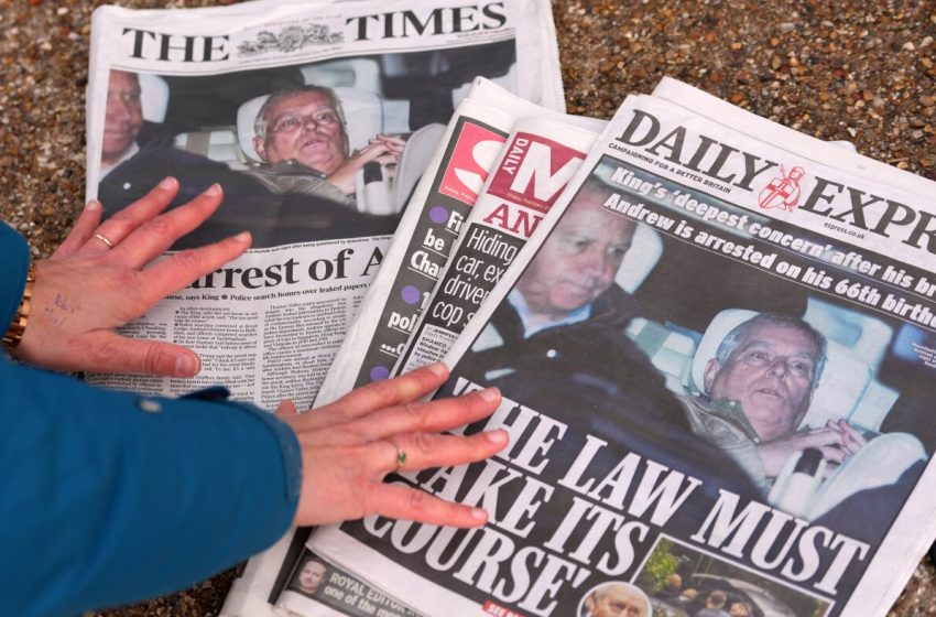  U.K. police search ex-Prince Andrew’s home again over Epstein ties : NPR