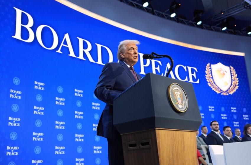  Trump says his Board of Peace has $5 billion in Gaza reconstruction pledges