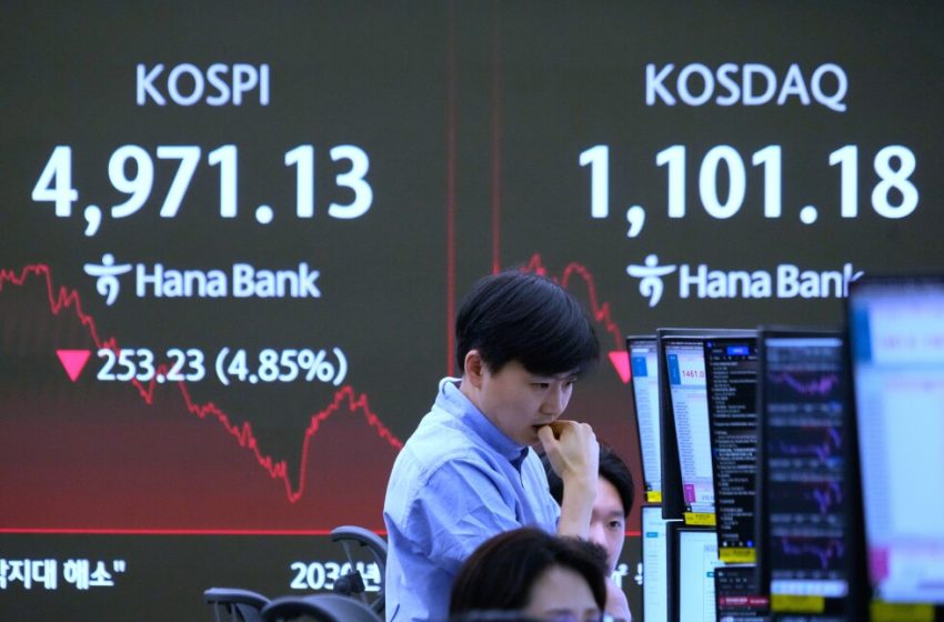  Bitcoin plunges 8% and Korea’s Kospi sinks nearly 4% in latest tech-led sell-off