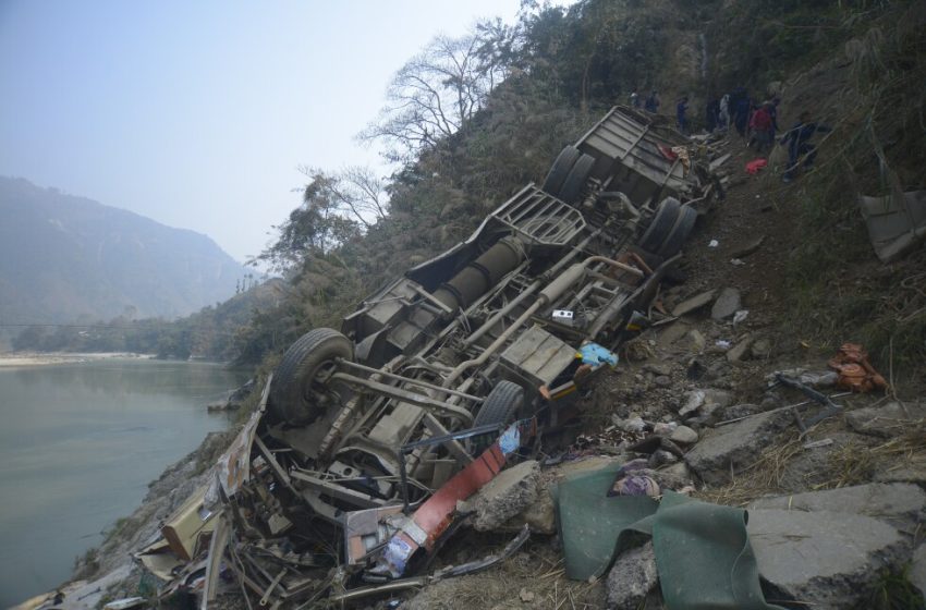  Bus plunges off a Nepal highway, killing 19 and injuring 25