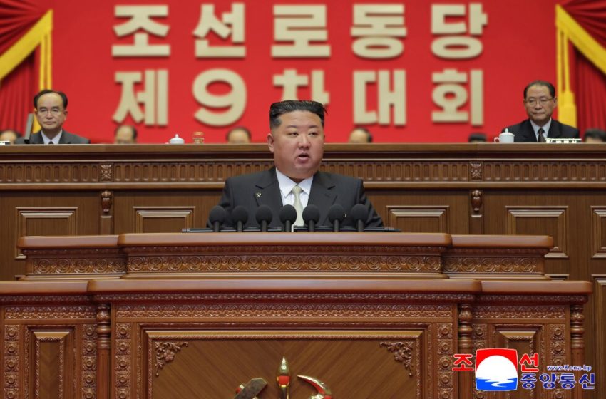  Kim lauds North Korea’s economy and standing at party congress