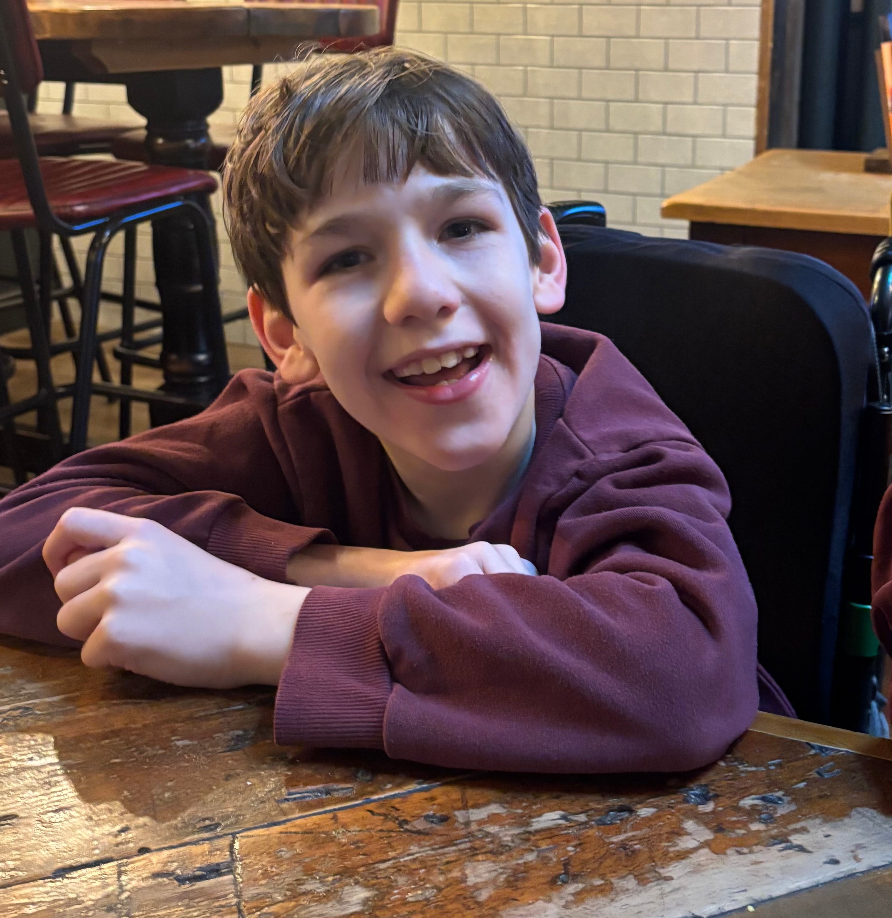 Frankie was diagnosed with H-ABC at five years old