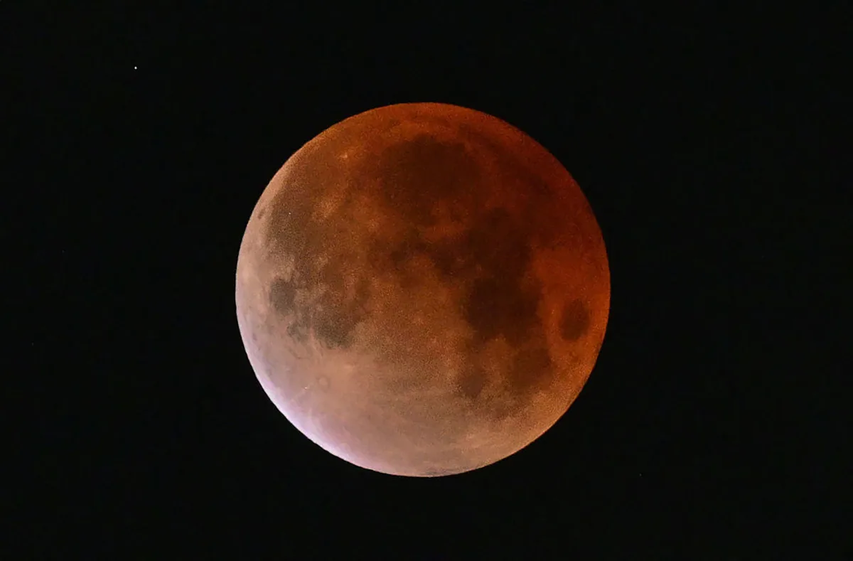 Los Angeles, California, USA was one of the best places on Earth to see the March 3, 2026 total lunar eclipse. Photo by Frederic J. BROWN / AFP via Getty Images