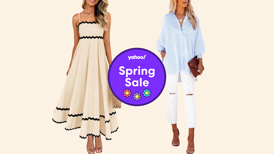 2 models on a beige background