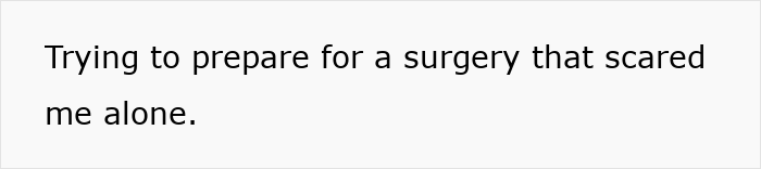 Person sitting alone with a worried expression, reflecting on surgery and emotional struggles during a partner's absence.