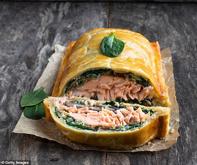 Salmon en croute is delicious but should only be eaten as a treat, say our experts