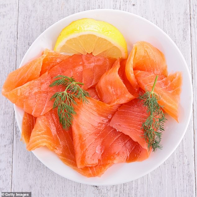 Smoked salmon is a popular breakfast choice, or can be eaten in a sandwich