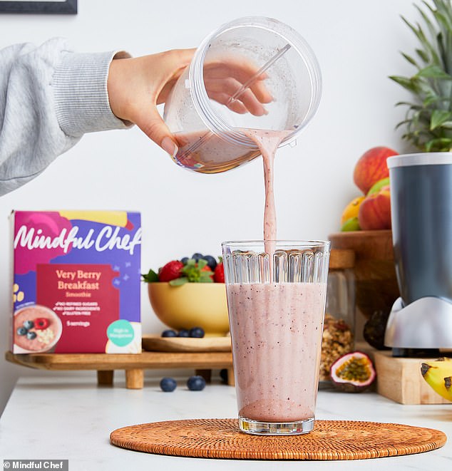 Very berry breakfast smoothie by Mindful Chef