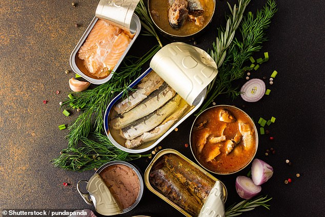 Canned fish such as sardines and tuna are rich in omega-3 fatty acids, which the American Heart Association recommends to protect against heart disease