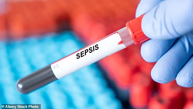 ... but, after going to hospital, doctors noticed her heart was racing and her blood pressure was plummeting and correctly suspected she had sepsis