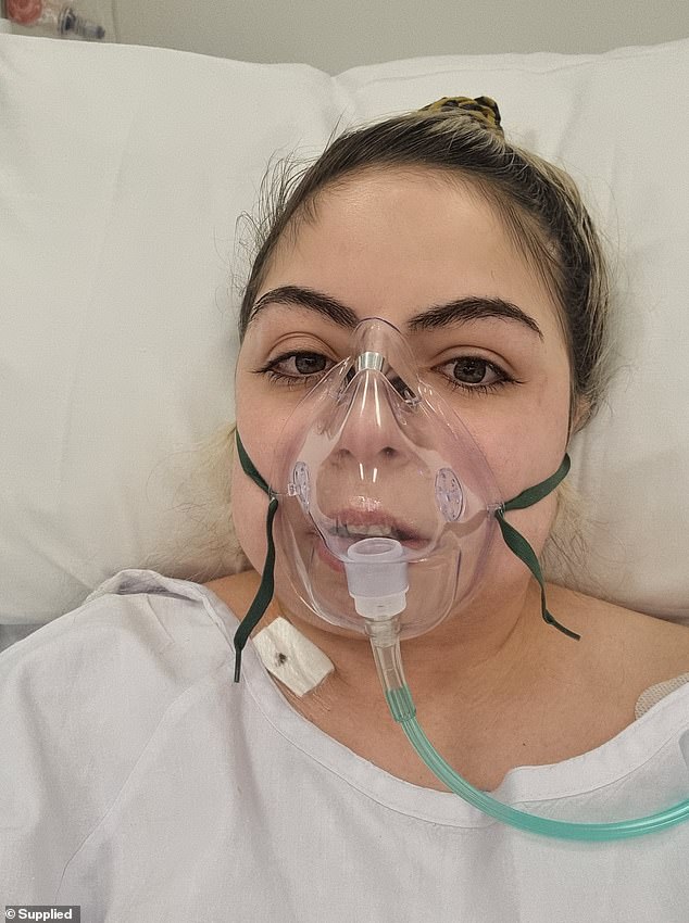 Chantelle was eventually diagnosed with primary mediastinal B-cell lymphoma (PMBCL), a rare and aggressive non-Hodgkin lymphoma. 'I found out later that the growth in my chest - that was causing the pain and pressure - was the size of a small watermelon'