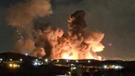 Large explosion seen in Isfahan in Iran – video
